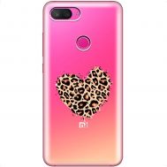 Чохол для Xiaomi Mi 8 Lite MixCase Леопард серце