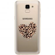 Чохол для Samsung Galaxy J6 2018 (J600) MixCase Леопард серце