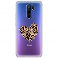 Чохол для Xiaomi Redmi 9 MixCase Леопард серце