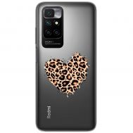 Чохол для Xiaomi Redmi 10 MixCase Леопард серце