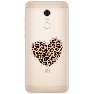 Чохол для Xiaomi Redmi 5 Plus MixCase Леопард серце