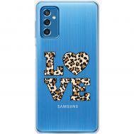 Чохол для Samsung Galaxy M52 (M526) MixCase Леопард love