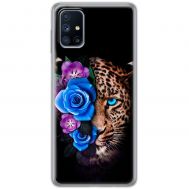 Чохол для Samsung Galaxy M51 (M515) MixCase Леопард у квітах