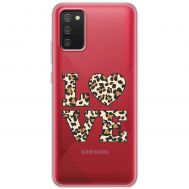 Чохол для Samsung Galaxy A02s (A025) MixCase Леопард love