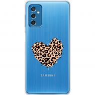 Чохол для Samsung Galaxy M52 (M526) MixCase Леопард серце