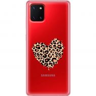 Чохол Samsung Galaxy Note 10 Lite (N770) / A81 MixCase Леопард серце