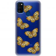 Чохол для Samsung Galaxy M21 / M30s MixCase Леопард метелика