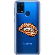 Чохол для Samsung Galaxy M31 (M315) MixCase Леопард губи