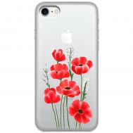 Чохол для iPhone 7/8 Mixcase квіти маки в польових травах