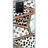 Чохол для Samsung Galaxy S10 Lite (G770) / A91 MixCase Леопард Louis Vuitton мозаїка