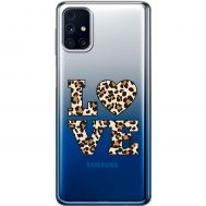 Чохол для Samsung Galaxy M31s (M317) MixCase Леопард love