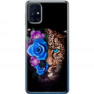 Чохол для Samsung Galaxy M31s (M317) MixCase Леопард у квітах
