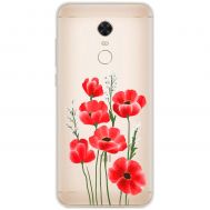 Чохол для Xiaomi Redmi 5 Plus Mixcase квіти маки в польових травах