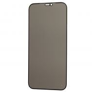 Захисне скло для iPhone 12 Pro Max Full Glue Anti-Spy чорне (OEM)