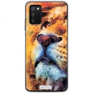 Чохол для Samsung Galaxy A03s (A037) MixCase тварини лев у фарбах