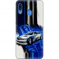 Чохол для Samsung Galaxy M20 (M205) MixCase авто бмв на синьому
