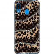 Чохол для Samsung Galaxy M20 (M205) MixCase Леопард Louis Vuitton