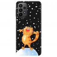 Чохол Samsung Galaxy A23 (A235) MixCase Рудий кіт під снігом