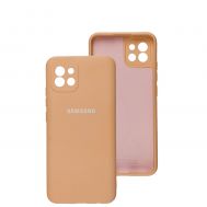 Чохол для Samsung Galaxy A03 (A035) Full camera рожевий / cappuccino