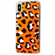 Чохол для iPhone Xs Max "Neon пісок" леопард