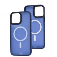 Чохол для iPhone 13 Pro Max WAVE Matte Colorful MagSafe blue
