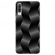 Чохол для Samsung Galaxy A70 (A705) Mixcase Чорні хвилі