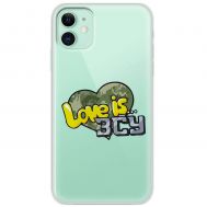 Чохол для iPhone 11 MixCase патріотичні Love is ЗСУ