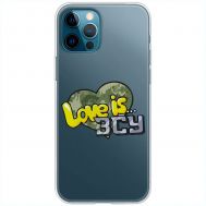 Чохол для iPhone 14 Pro MixCase патріотичні Love is ЗСУ