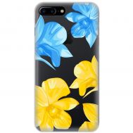 Чохол для iPhone 7 Plus / 8 Plus MixCase патріотичні синьо-жовті квіти