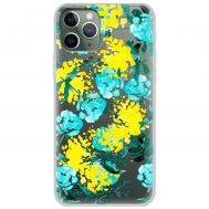Чохол для iPhone 11 Pro Max MixCase патріотичні жовто-блакитні квіти