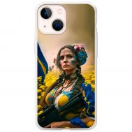 Чохол для iPhone 14 MixCase патріотичні ніжна Українка