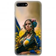 Чохол для iPhone 7 Plus / 8 Plus MixCase патріотичні ніжна Українка