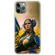 Чохол для iPhone 11 Pro MixCase патріотичні ніжна Українка