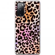 Чохол для Samsung Galaxy S20 FE (G780) MixCase Леопард рожево-оранжевий