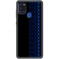 Чохол для Samsung Galaxy A21S (A217) MixCase патріотичні синій колір вишиванки