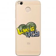 Чохол для Xiaomi Redmi 4X MixCase патріотичні Love is ЗСУ