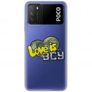 Чохол для Xiaomi Poco M3 MixCase патріотичні Love is ЗСУ