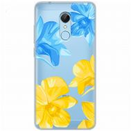 Чохол для Xiaomi Redmi 5 MixCase патріотичні синьо-жовті квіти