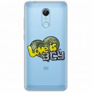 Чохол для Xiaomi Redmi 5 MixCase патріотичні Love is ЗСУ