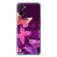 Чохол для Oppo A76 / A96 MixCase Фіолетові метелики