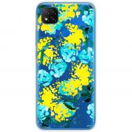 Чохол для Xiaomi Redmi 9C MixCase патріотичні жовто-блакитні квіти