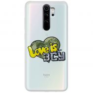 Чохол для Xiaomi Redmi Note 8 Pro MixCase патріотичні Love is ЗСУ