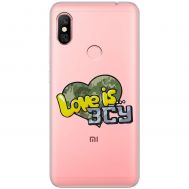 Чохол для Xiaomi Redmi Note 6 Pro MixCase патріотичні Love is ЗСУ