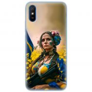 Чохол для Xiaomi Redmi 9A MixCase патріотичні ніжна Українка