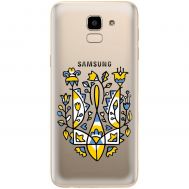 Чохол для Samsung Galaxy J6 2018 (J600) MixCase патріотичний "герб із квітів"