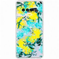 Чохол для Samsung Galaxy S10+ (G975) MixCase патріотичні жовто-блакитні квіти