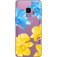 Чохол для Samsung Galaxy S9 (G960) MixCase патріотичні синьо-жовті квіти