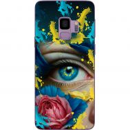 Чохол для Samsung Galaxy S9 (G960) MixCase патріотичні Синє жіноче око