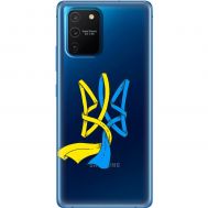 Чохол для Samsung Galaxy S10 Lite (G770) / A91 MixCase патріотичні синє-жовтий Тризуб