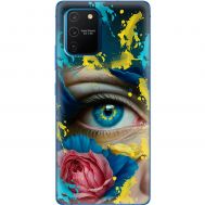 Чохол для Samsung Galaxy S10 Lite (G770) / A91 MixCase патріотичні Синє жіноче око